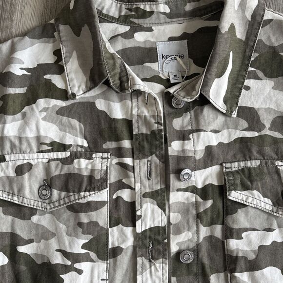 Kenzie Jeans 100% Cotton Camo Jean Jacket - Size Medium - Picture 5 of 8